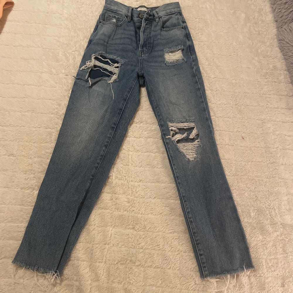Pacsun patched jeans